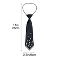 thumbnail image 3 of Pearl Rhinestone Chain Necktie, Sparkling Crystal Beaded Unisex Accessory, Adjustable Length Rust Proof Chain Tie, Elegant Luxury Formal Jewelry for Wedding Party Business Vintage Event Daily Wear, 3 of 5