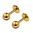 thumbnail image 2 of Hevirgo Ear Studs Simple Easy Matching Titanium Steel Barbell Shape Helix Tragus Women Earrings for Party, 2 of 8