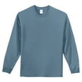 thumbnail image 5 of Yellow Rooster Men's Long Sleeve Essential T-Shirt Stonewashed Blue L, 5 of 6