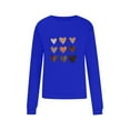 thumbnail image 4 of QUNYINEY Blue Sweatshirts for Women Trendy Love Heart Casual Long Sleeve Crew Neck Tops Drop Shoulder Loose Pullover Sweatshirts, 4 of 6