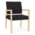 thumbnail image 1 of Pemberly Row Waiting Reception Guest Chair Wood Frame in Black, 1 of 5