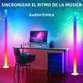thumbnail image 2 of 2 Pack Lamparas de piso RGB 1.5m Modos de Luz, Audio Rítmica Control Remoto, 2 of 5