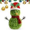 thumbnail image 6 of Christmas Decorations - 3D Realistic Plastic Christmas Snowman Sign - Holiday Decor, Weatherproof Garden Snowman, Easy Installation, Suitable for Front Door, Garden, Indoor Decor, 21.6'',Green D, 6 of 8