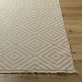 thumbnail image 6 of Boutique Rugs Uaine Bohemian Jute and Cotton Natural Fiber Runner Rug - Boho High Low Textured Geometric Area Rug for Hallway - Machine Washable - Tan, Beige, Cream - 2'7" x 7'3" (2x7 Runner Rug), 6 of 8