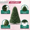 thumbnail image 4 of 6.5ft Christmas Tree with Lights, Prelit with Foot Pedal, 1197 Branch Tips, 450 Warm Lights and Metal Stand, Aritificial Christmas Tree by Homestock, 4 of 8