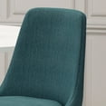thumbnail image 3 of Ella Modern Fabric Dining Chairs (Set of 2), Teal, 3 of 4