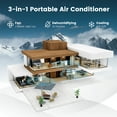 thumbnail image 3 of Costway 8000 BTU Portable Air Conditioner with Dehumidifier & Fan Mode, up to 250 Sq.Ft, 3 of 10