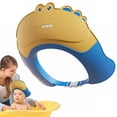 thumbnail image 2 of Promotional Sales! Shower Nozzle, Hilingoto Baby Shower Cap Yellow, Cap Shampoo Cap Baby Cartoon Shower Cap Shield Soft Adjustable Visor Bathing Hat with Eye and Ear, (1X Baby Shower Cap), 2 of 8