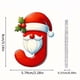 thumbnail image 2 of Seyotauo 2025 Alphabet Ornaments for Christmas Tree, Acrylic Christmas Santa Claus Hat Alphabet Ornaments with White Beard, Red Alphabet Ornaments for Crafting Christmas Tree Decor, 2 of 2