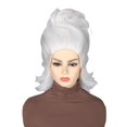 thumbnail image 1 of Peluca con diseño de bruja marina para cosplay, color blanco, para mujer o niña, 1 of 5