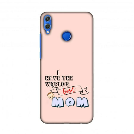 AMZER Designer Huawei Honor 8X Case, Ultra Slim Printed Light Weight Back Cover for Huawei Honor 8X - I have the World''s Best Mom- (Best Smartphone For Elderly Uk)