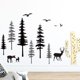 thumbnail image 3 of Adhesivo de pared para padres Bosque Deer Adhesivo de pared Oso Pino Árbol Adhesivo de pared Mural Art Wallpaper para DIY Kids Room Kindergarten Calcomanía de vinilo extraíble JAMW Sencillez, 3 of 5