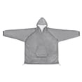 thumbnail image 2 of Safdie & Co. Couverture Jeté à Capuche Hoodzy Ultra Doux Gris, 2 of 3