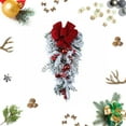 thumbnail image 5 of Christmas Front Door Wreath, Red Decorations for Stairs Mantel, PVC Material Durable Reusable, Easy to Hang Versatile, Indoor Outdoor Holiday Decor, 5 of 7