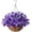 Violet, variant on Artificial Hanging Flowers in Basket, Fake Silk Hanging Planter, Faux Colorful Daisy Vines Arrangement with Coconut Lining Baskets Outdoors Indoors Courtyard Spring Decor(Darkorchid)