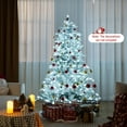 thumbnail image 7 of Demi Bonn 6 Feet Green+White Snow Flocked Tree - 661 Tips, Cool White LEDs, 3 Lighting Modes & Remote, 7 of 7