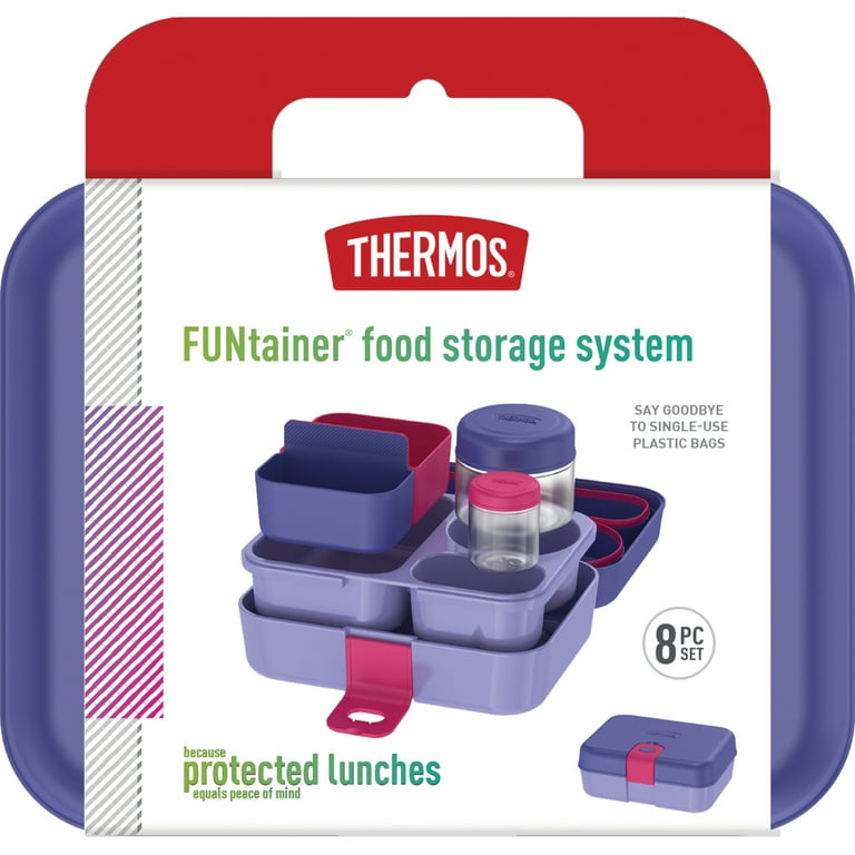 Blue Thermos FUNtainer Food Storage System / Bento Lunch Box