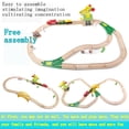 thumbnail image 4 of FPCYCG 70PCS Wooden Train Set with Tracks Trains Toys for Kids Toddlers, 4 of 6
