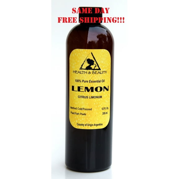 LEMON ESSENTIAL OIL AROMATHERAPY 100% PURE NATURAL 12 OZ