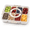 White, variant on Portable Divided Serving Tray with Lid and Handle for Party,Snackle Box Food Container,Veggie Tray (White)