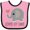 Pink and Black, variant on Inktastic Grandchild Loved by Oma Boys or Girls Baby Bib