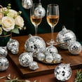 thumbnail image 5 of Topsome 30 Pcs Disco Ball Decorations, Assorted Size Mirror Disco Balls Reflective Hanging Mini Disco Balls Silver Ornaments for Disco Themed Party, Wedding, Christmas, Stage, Home Decor, 5 of 7