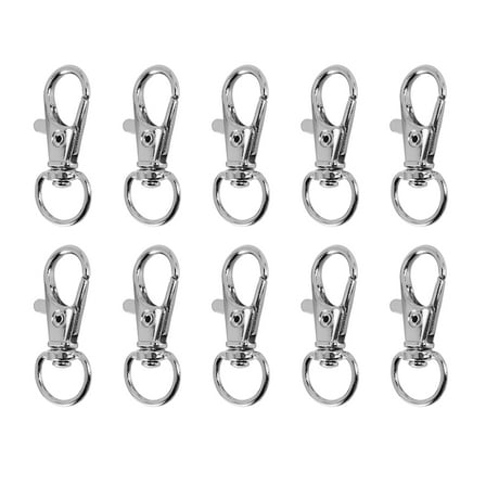 10Pcs x Trigger snap hooks-Silver