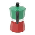 thumbnail image 4 of Original Bialetti Moka Express 3 Cup Stovetop Espresso Maker Tricolor - Green/Red, 4 of 8