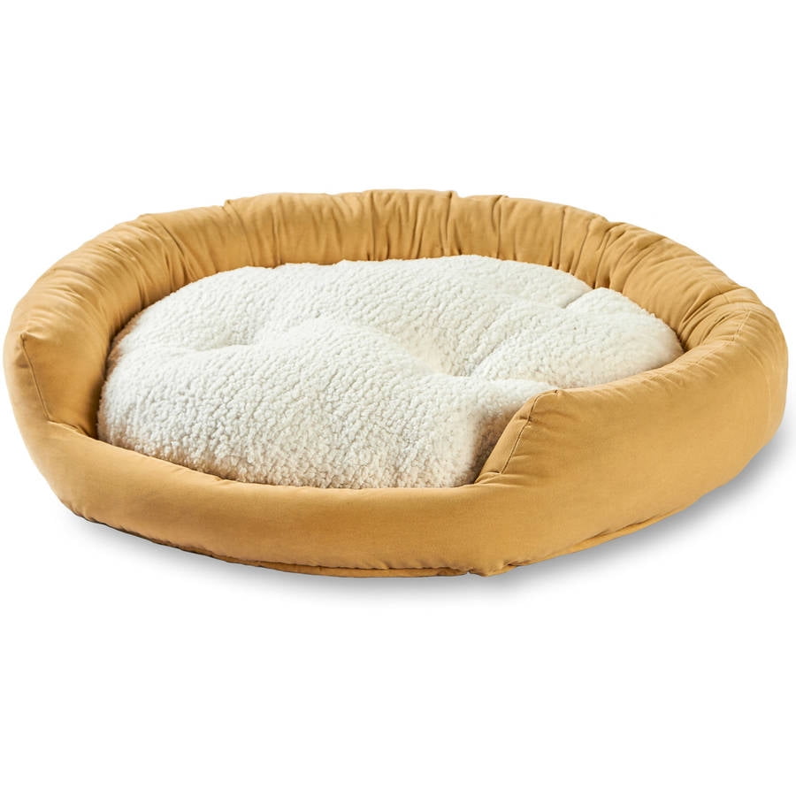 Happy Hounds Murphy Deluxe Donut Dog Bed, Buttercream, Large (42 x 42 in.)