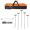Black+Orange + Stainless Steel 1, variant on YINGYUE 21PCS Paintless Dent Repair Rod Kit, Stainless Steel Whale Tail PDR Pry Rods Multi-Angle Dent Removal Tools for Car Hail Damage & Door Minor Dents, Black Orange