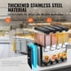 thumbnail image 4 of Dispensador de bebidas comerciales VEVOR, 10 l x 4 tanques, dispensador de bebidas frías, jugos y hielo, 4 of 9