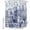 Navy, Cream, Beige, variant on Modern Country Shower Curtain Set - Small 36" x 72" Washable Bathtub Curtain with 12 Hooks, Abstract Global Landmarks Blue Waterproof Fabric Stall Shower Curtains for Bathroom/Bathtub Décor