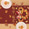 thumbnail image 3 of Chemin de Table Couronne de Souris Dessin Animé Bonjour Automne, Feuilles d'Érable Rouges Décoration de Table de Cuisine, Décoration de Maison en Toile de Jute pour Fête Intérieure Extérieure 13 x 90 Pouces, 3 of 6