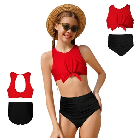 Girls Swimsuits Girls Swimsuit With Shorts 2 Piece Toddler Bathing Suit Girl Girls Swimsuit Size 13-14 Years