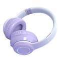 thumbnail image 3 of Auriculares Bluetooth con cancelación de ruido y graves potentes, plegables, con degradado de color y luz para teléfono y portátil, color morado, 3 of 13