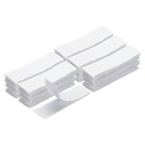 Uxcell 48set Hook and Loop Strips with Adhesive 1.2"x4" Double Sided Hook and Loop Tape Nylon Self Sticky Fastener, White