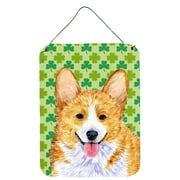 Corgi St. Patrick's Day Shamrock Wall or Door Hanging Print