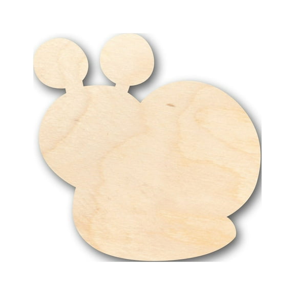 Unfinished Wood Cute Snail Shape - Craft - up to 46" DIY 3" / 1/4"