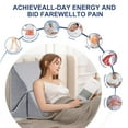 thumbnail image 4 of MOONORAH Wedge Pillow Set for Sleeping Post Surgery & Apnea，3 in 1 Memory Foam Reading Pillow, Orthopedic Bed Wedge Pillows Headboard for Acid Reflux, Leg Pain & Back Pain Relief - Gray, 4 of 9