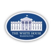 Oval The White House Seal Sticker Decal - Self Adhesive Vinyl - Weatherproof - Made in USA - potus whitehouse logo president DC usa america
