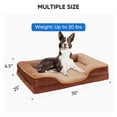 thumbnail image 4 of EDX Cama para Perros, Sofá Cama para Perros Ortopédico Grande de 35"x25", Sofá Cama para Mascotas de Espuma con Soporte y Funda Lavable Extraíble, Marrón, 4 of 9