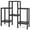 Black, variant on Gymax 6-Tier Plastic Modular Storage Shelves Open Display Utility Shelving Unit White