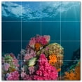 thumbnail image 1 of Picture-Tiles.com: Coral Ceramic Tile Wall Mural WAL500404-44L. 32"W x 32"H using (16) 8" x 8" Ceramic Tiles-Satin Finish, 1 of 3