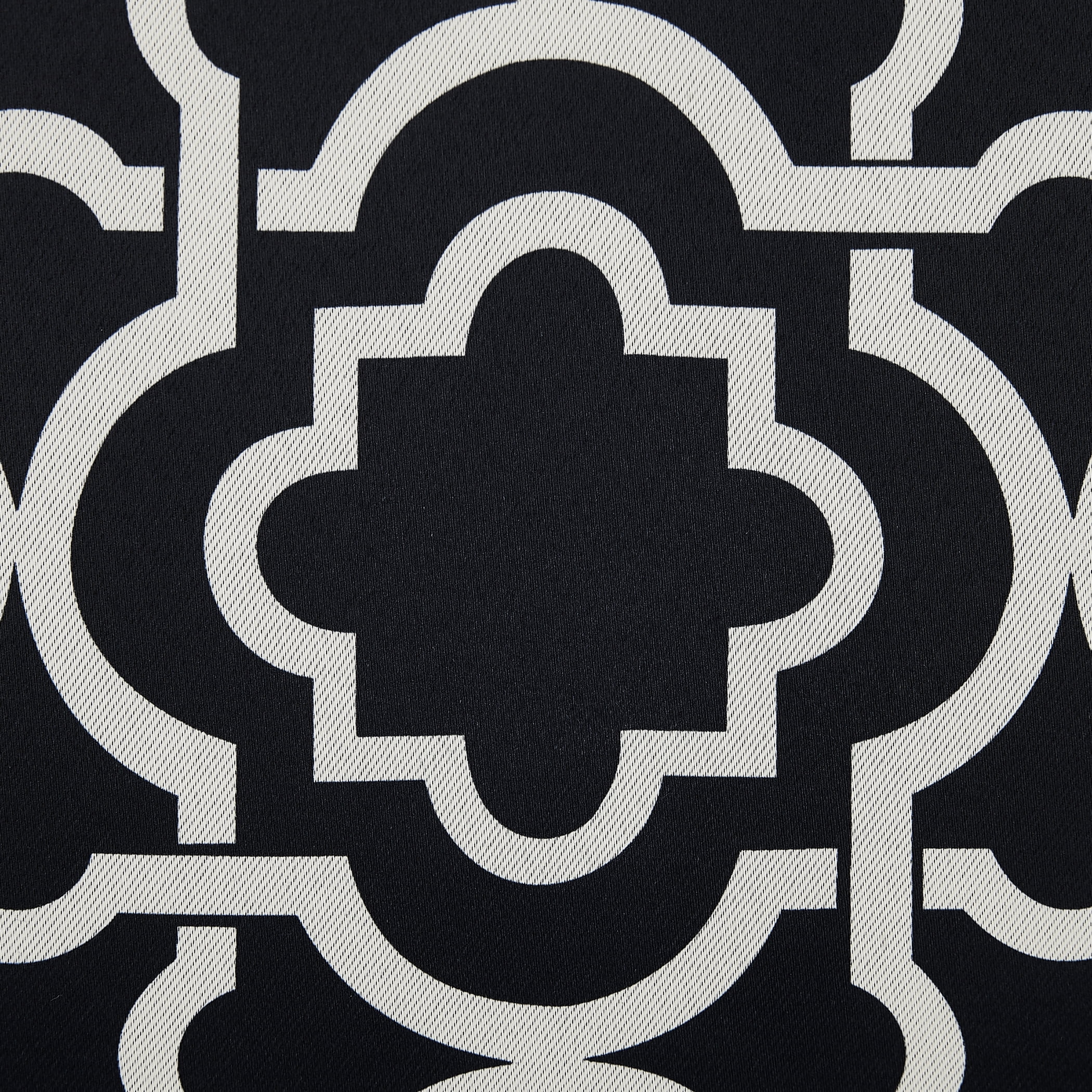 Sun Zero Barnett Trellis Blackout Grommet Curtain Panel, 40"X95", Black