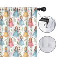 thumbnail image 4 of Blackout Kids Curtains,White Princess & Leaf Pattern Childrens Insulated Curtains Set Of 2,Bedroom Essentials,Toddler Room Decor 42"x54", 4 of 5