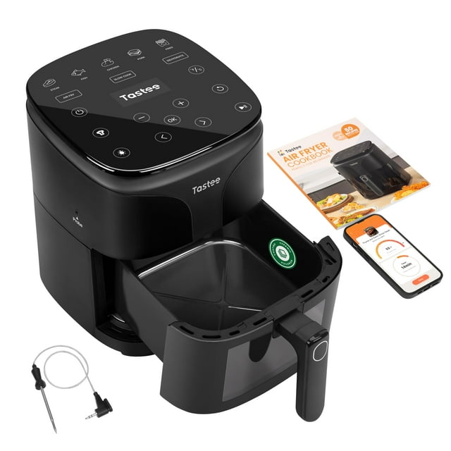 Freidora Taste Ceramic de 5.5 L, 8 en 1, 450 °F, con sonda inteligente