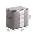 thumbnail image 2 of 3Pack Clothes Storage Bag Organizer with Handle for Blankets, Bedding, Foldable with Sturdy Zipper, Clear Window, 2 of 5