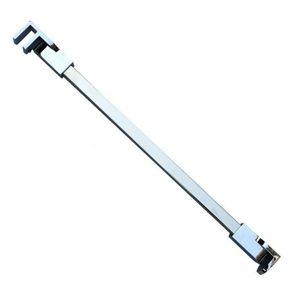 Stainless Steel Frameless Shower Door Fixed Panel Wall-To-Glass Support Bar for 1/4" to 3/8" Thick Glass by M-Home (700mm, Chrome)