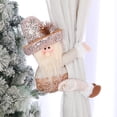 thumbnail image 1 of Xihbxyly Hebilla para Cortina de Muñeco Navideño, Diseño de Papá Noel y Muñeco de Nieve, Detalles En Oro Rosa, Decoración Festiva, Fácil Instalación, Perfecta para Sala de Estar y Dormitorio, 29 X 25, 1 of 6