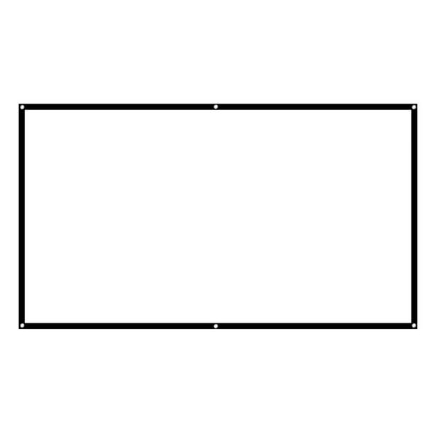 Pantalla De Proyector HD 16: 9 De 60-100 Pulgadas Cortinas De Pantalla Portátiles De Película 3D Con Diseño Sin Varilla Para Cine En Casa Película Aula AreMiento Sala De